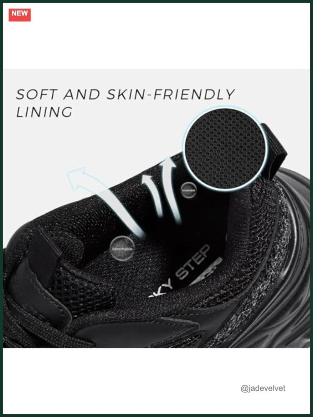 Chunky Rhinestone Sneakers, PU & Mesh, Lightweight Cushioned Lace-up Shoes